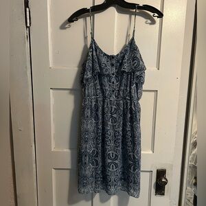 Kensie Blue Paisley Mini Dress